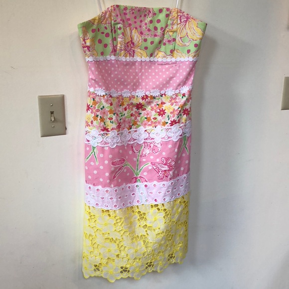 Lilly Pulitzer White Label Strapless Dress - Picture 5 of 8